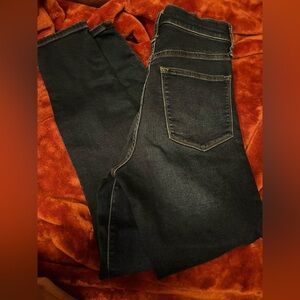J. Crew High-Rise Skinny Jeans in Dark Blue Size 27